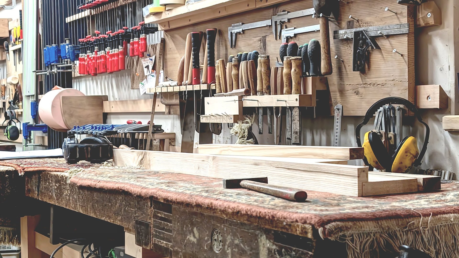 Joinery workshop tools